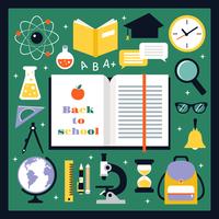 Back to school icons set vector