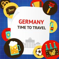 Germany background template vector