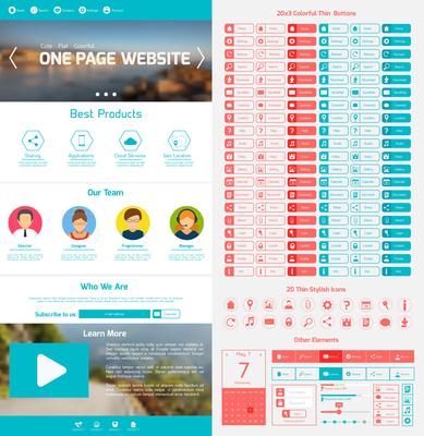 Website design template