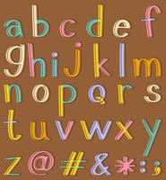 Alphabets vector