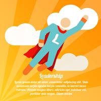Leadership superhero poster