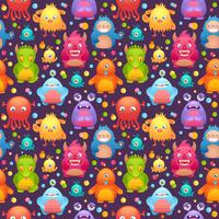 Cute monsters set vector