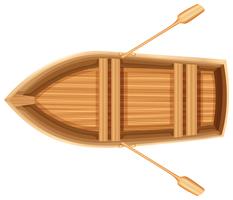 A topview of a boat vector