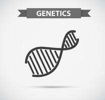 Icon design with genetics symbol