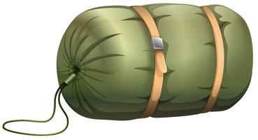 Sleeping bag tent vector