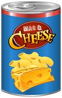 Mac and cheese in can vector