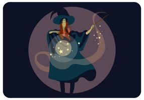 Wizard Girl Vector