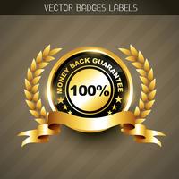 money back guarantee vector