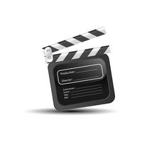 clapper board vector