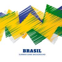 partido de fútbol de brasil vector