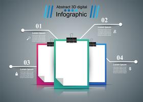 Negocios, educación, oficina - infografía de negocios. vector