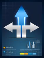 creative arrow infographic template vector