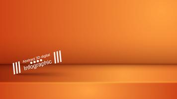 Template orange purple studio, photostudio, room. vector