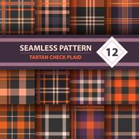 Classic tartan, Merry Christmas check plaid seamless patterns. vector