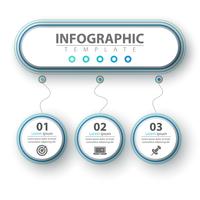 Business infographic. Paper origami template. vector