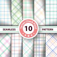 Classic tartan, Merry Christmas check plaid seamless patterns. vector