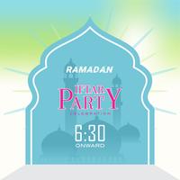Ramadan Kareem Greeting Card and Background Islamic with Arabic Pattern vector