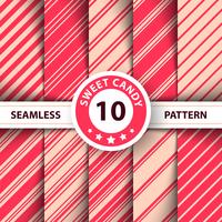 Striped sweet line Merry Christmas pattern. vector