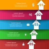 Abstract 3D digital illustration Infographic. vector