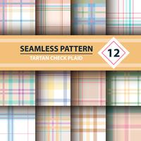 Classic tartan, Merry Christmas seamless patterns. vector