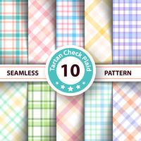 Classic tartan, Picnic tablecloth, Gingham, Buffalo, Lamberjack, Merry Christmas check plaid seamless patterns. vector