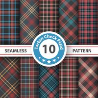 Classic tartan, Merry Christmas seamless patterns. vector