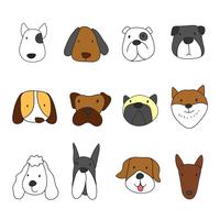 animals head character design vector