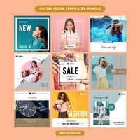 Multipurpose social media template kit booster.sale and discount banner, suitable for your promotion vector