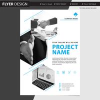 Flyer or brochure professional vector design, abstract magazine cover catalogue  illustration