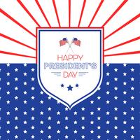 Happy President's day design background with copy space vector