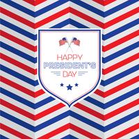 Happy President's day design background with copy space vector