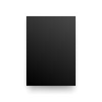 Mock-Up Realistic Black Poster Hanging vector