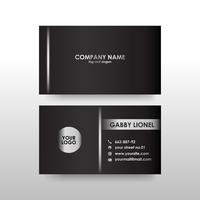 Creative and elegant double sided business card template vector