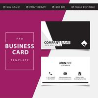 Professional Business card concept design, abstract vector illustration
