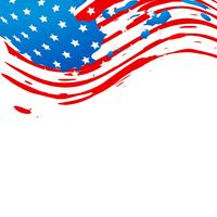 bandera americana creativa vector