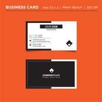 Tarjeta de visita y tarjeta de presentación creativa de estilo moderno, diseño de vector de plantilla limpia simple horizontal a doble cara listo para imprimir