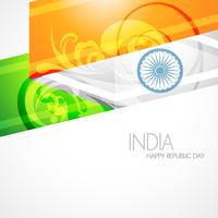 artistic indian flag vector