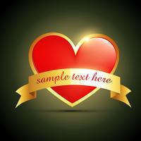 label heart design vector