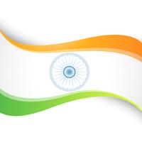 diseño de la bandera india vector