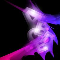 abstract glowing shape artwork vector