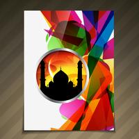 ramadan brochure background vector