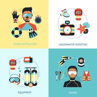 Diving Design Concept vector