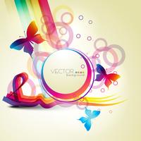 abstract style butterfly vector