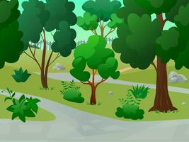 Park Landscape Illustration vector