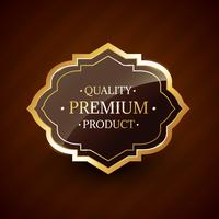 quality premium product design golden label badge vector