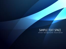 blue wave background vector