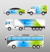 Transport Advertisement Design vector