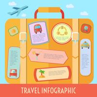 Conjunto de infografías de viaje vector