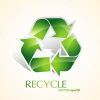 reciclaje verde vector