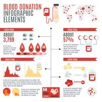 Blood Donor Infographic vector